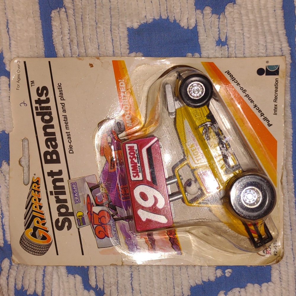 Sealed 1987 Grippers sprint car RARE SEALED FIND